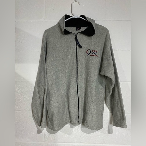 Gray USA Golf Zip-Up Jacket medium - Picture 1 of 6